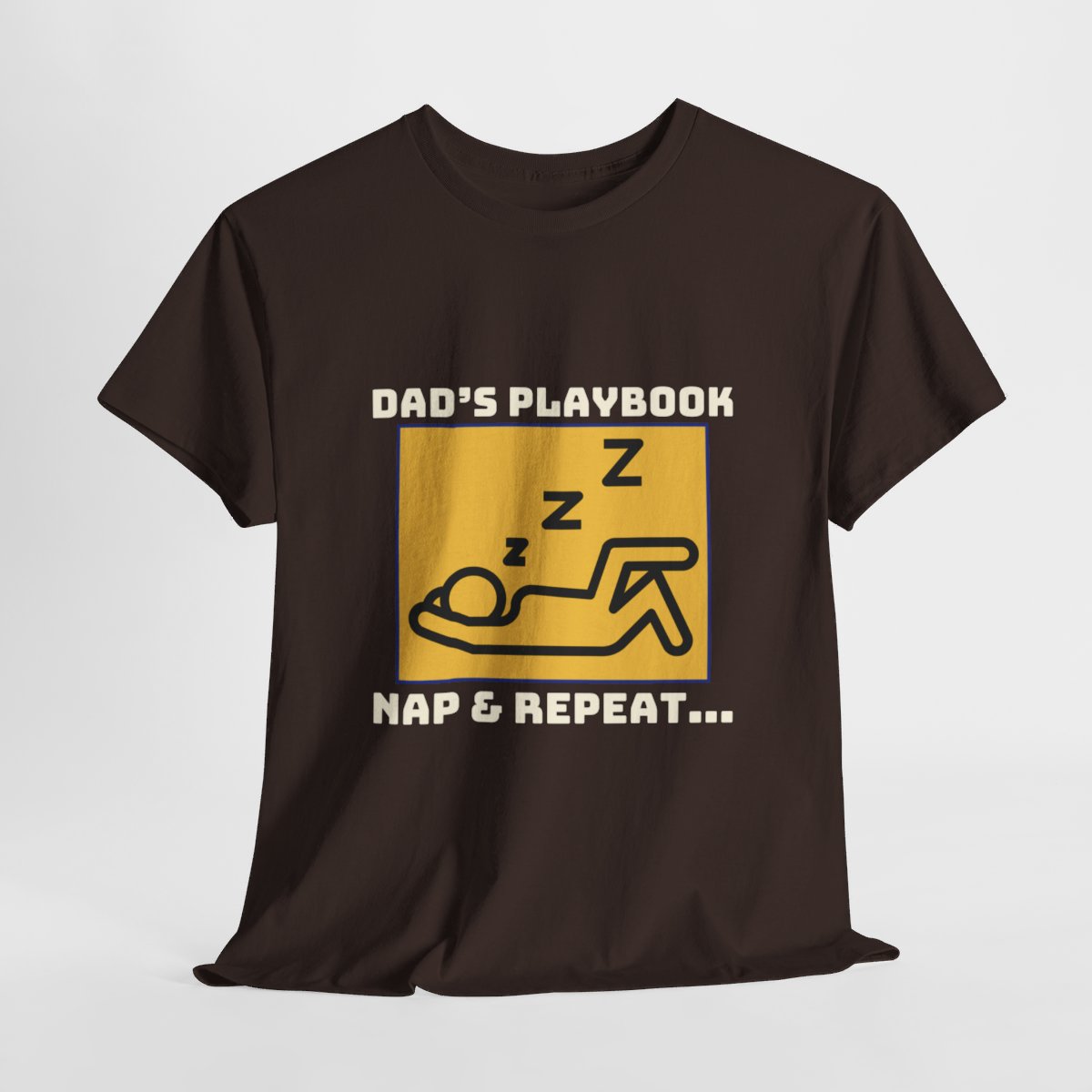 Dad's Playbook, Nap & Repeat: Unisex Heavy Cotton Tee - Image 61