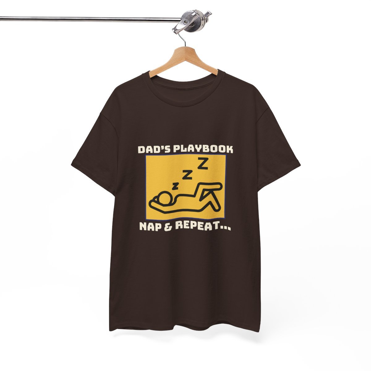 Dad's Playbook, Nap & Repeat: Unisex Heavy Cotton Tee - Image 62