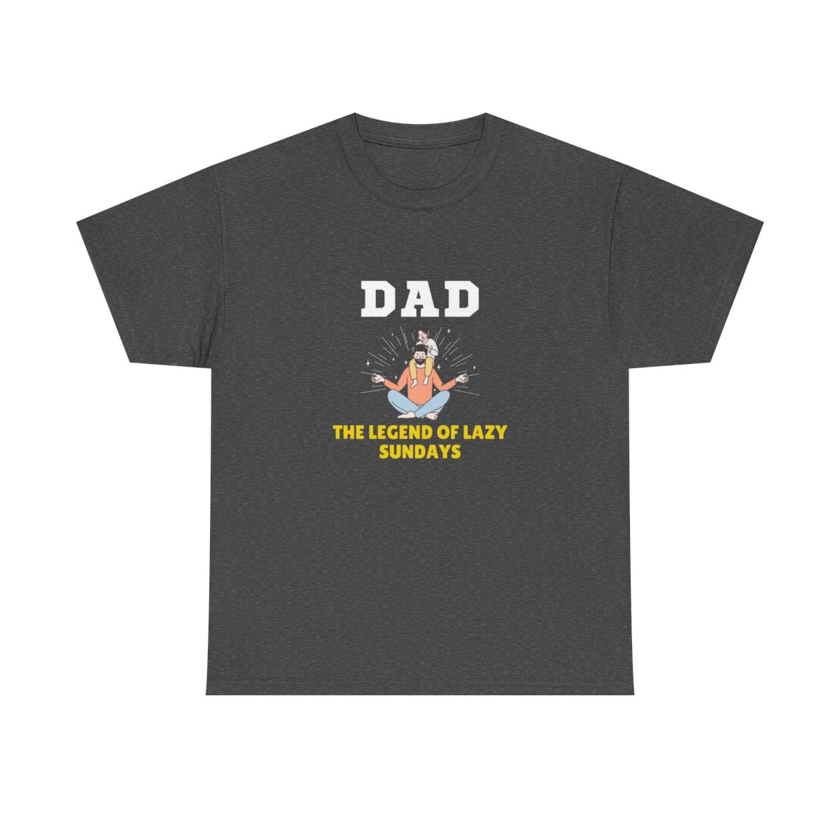 Dad: The Legend of Lazy Sundays: Unisex Heavy Cotton Tee - Image 110