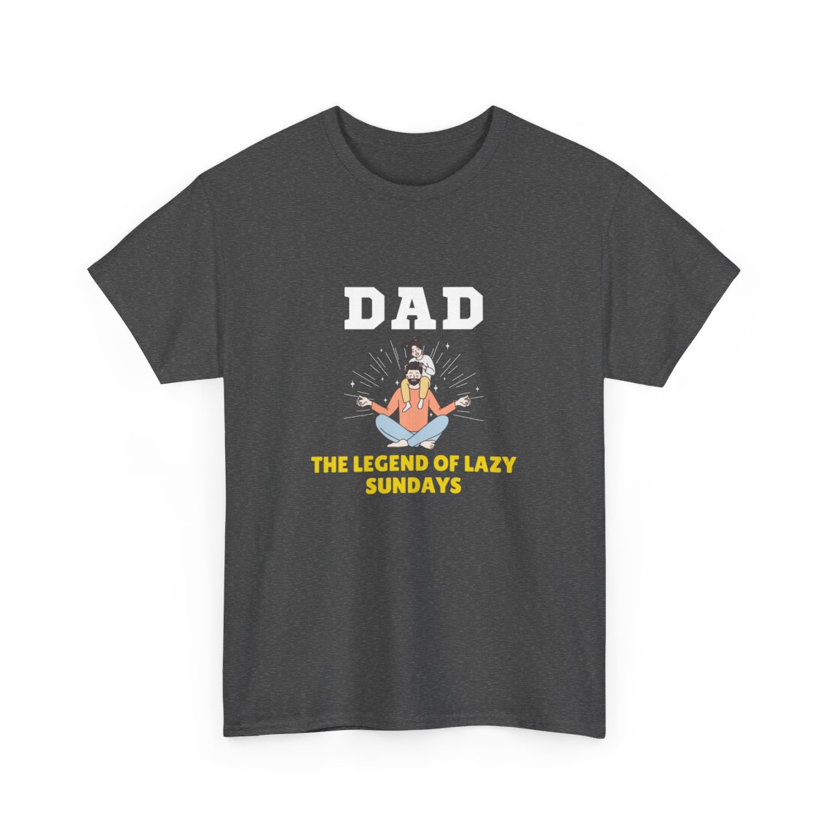 Dad: The Legend of Lazy Sundays: Unisex Heavy Cotton Tee - Image 112