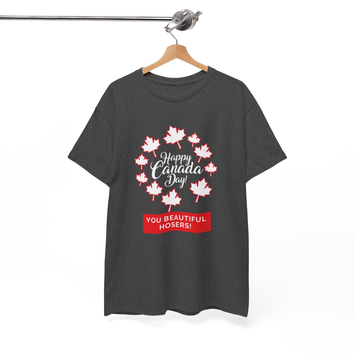 Happy Canada Day: You Beautiful Hosers: Unisex Heavy Cotton Tee - Image 88
