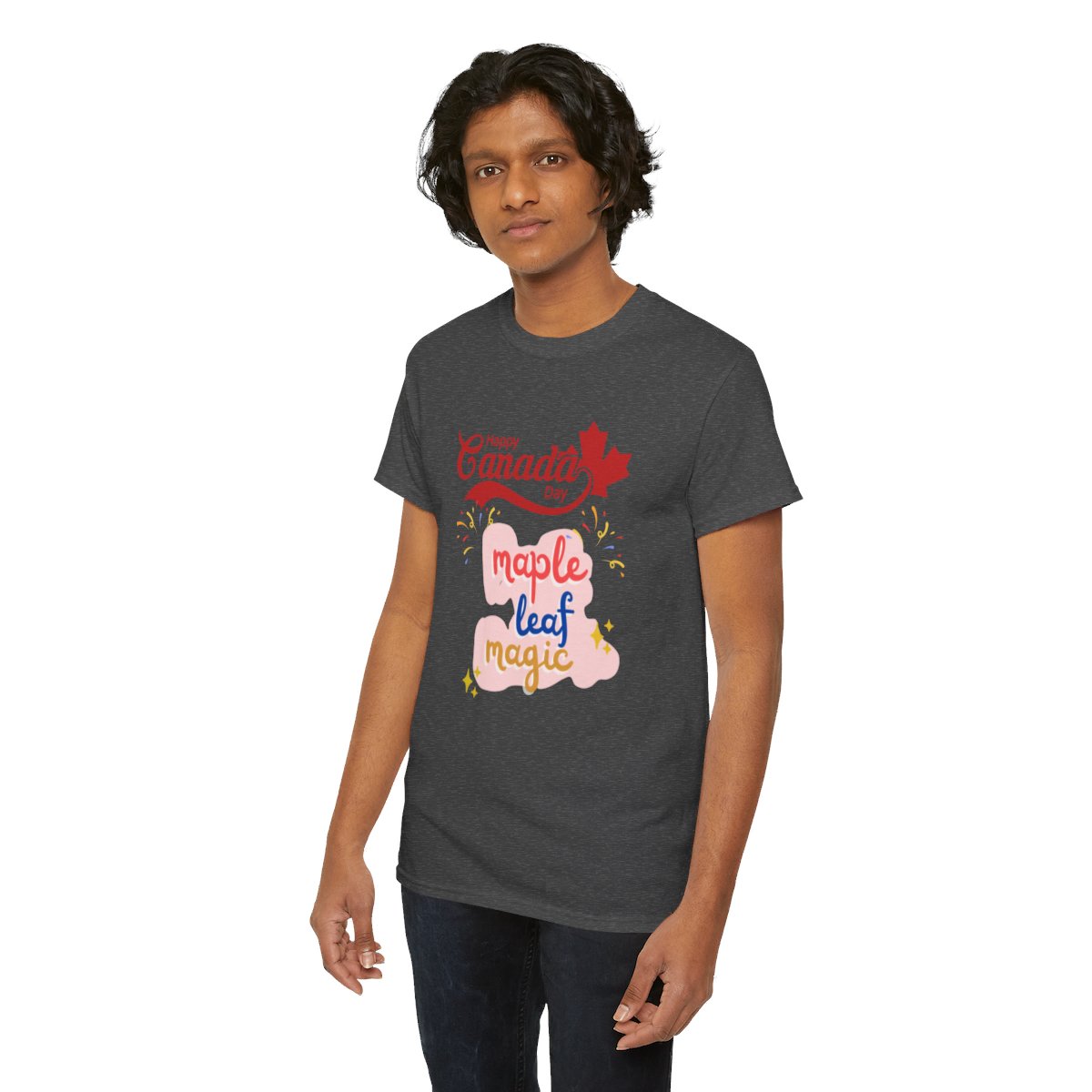 Canada Day: Maple Leaf Magic: Unisex Heavy Cotton Tee 73 Canada Day: Maple Leaf Magic: Unisex Heavy Cotton Tee - Image 73
