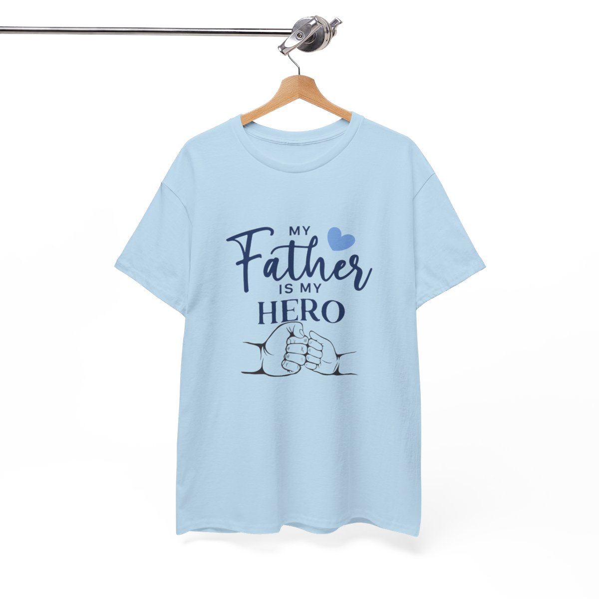 My father is my hero: Unisex Heavy Cotton Tee - Image 8