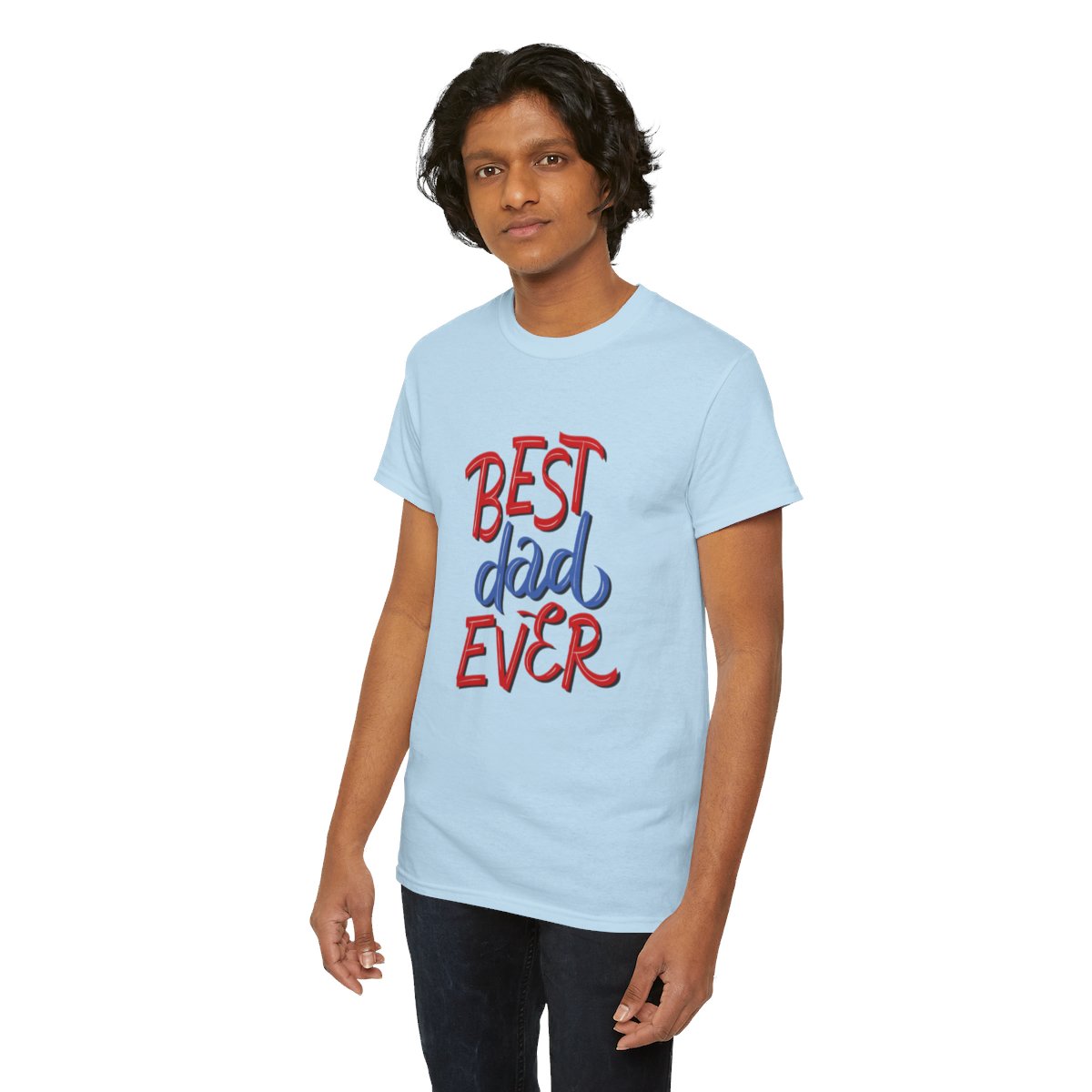 Best Dad Ever: Unisex Heavy Cotton Tee - Image 127