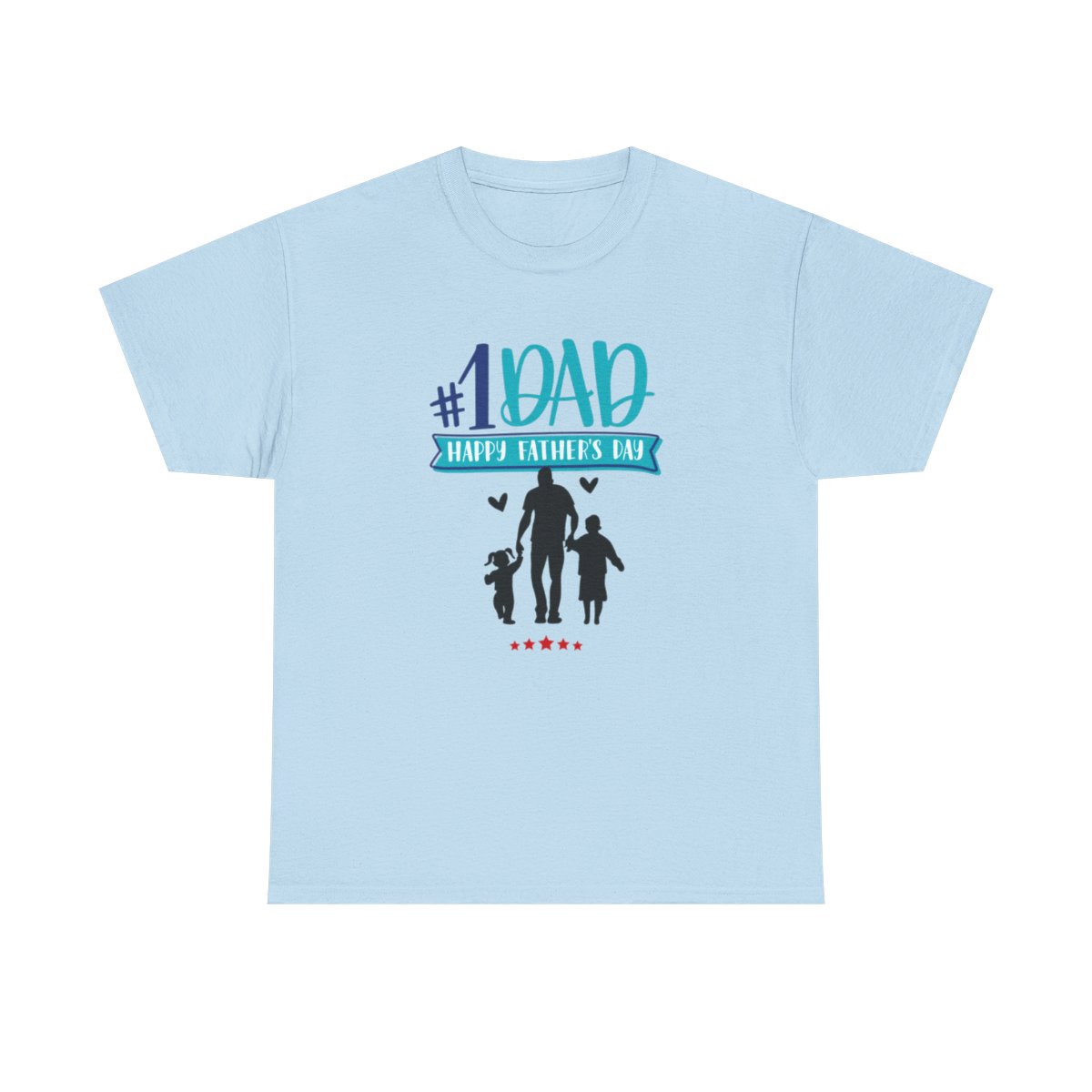 No.1 Dad, Happy Father's Day: Unisex Heavy Cotton Tee 83 No.1 Dad, Happy Father's Day: Unisex Heavy Cotton Tee - Image 83