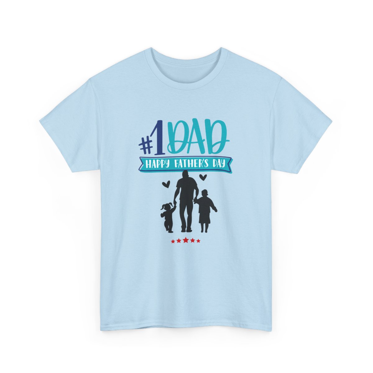 No.1 Dad, Happy Father's Day: Unisex Heavy Cotton Tee 85 No.1 Dad, Happy Father's Day: Unisex Heavy Cotton Tee - Image 85