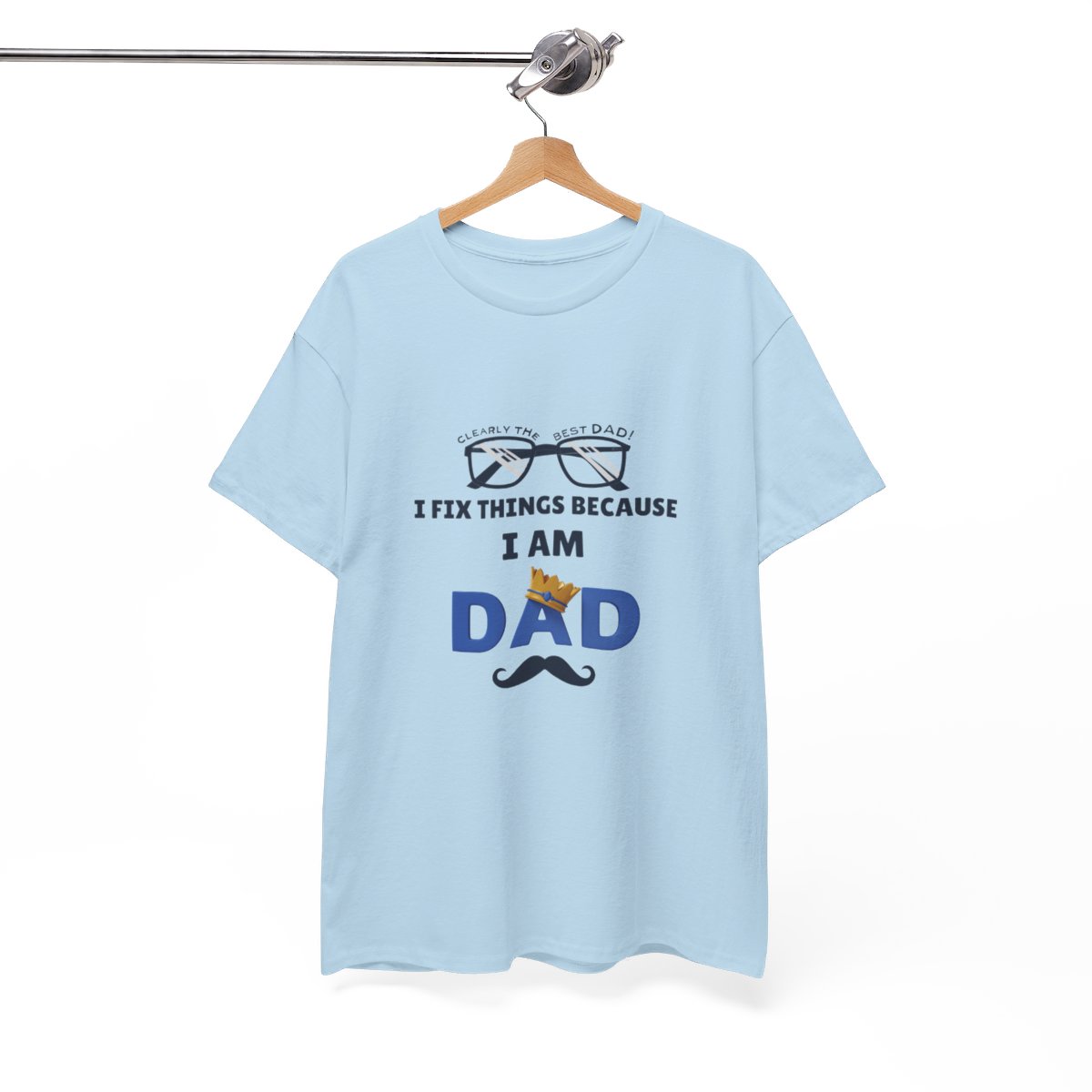 I Fix Things Because  I am Dad: Unisex Heavy Cotton Tee - Image 89