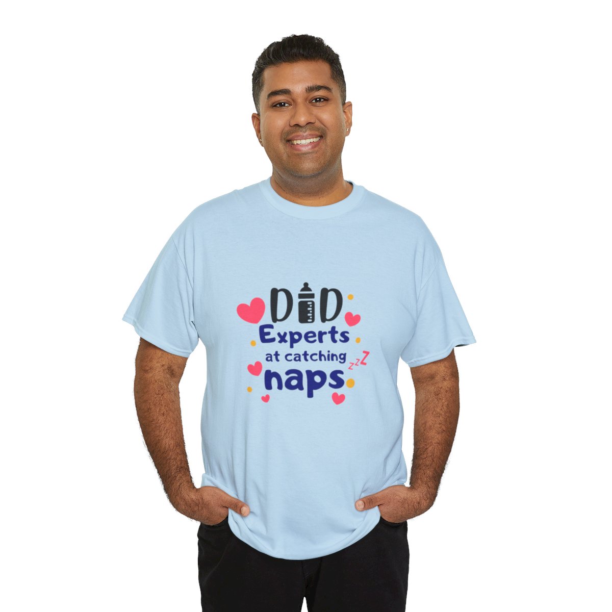 Dad: Experts at Catching Naps: Unisex Heavy Cotton Tee - Image 126
