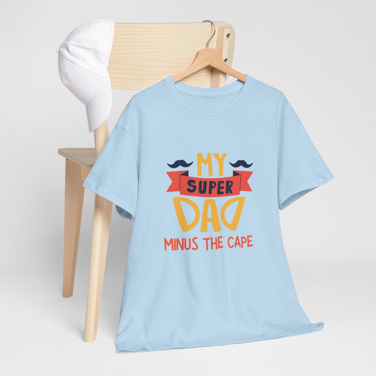 My Super Dad Minus The Cape: Unisex Heavy Cotton Tee - Image 143