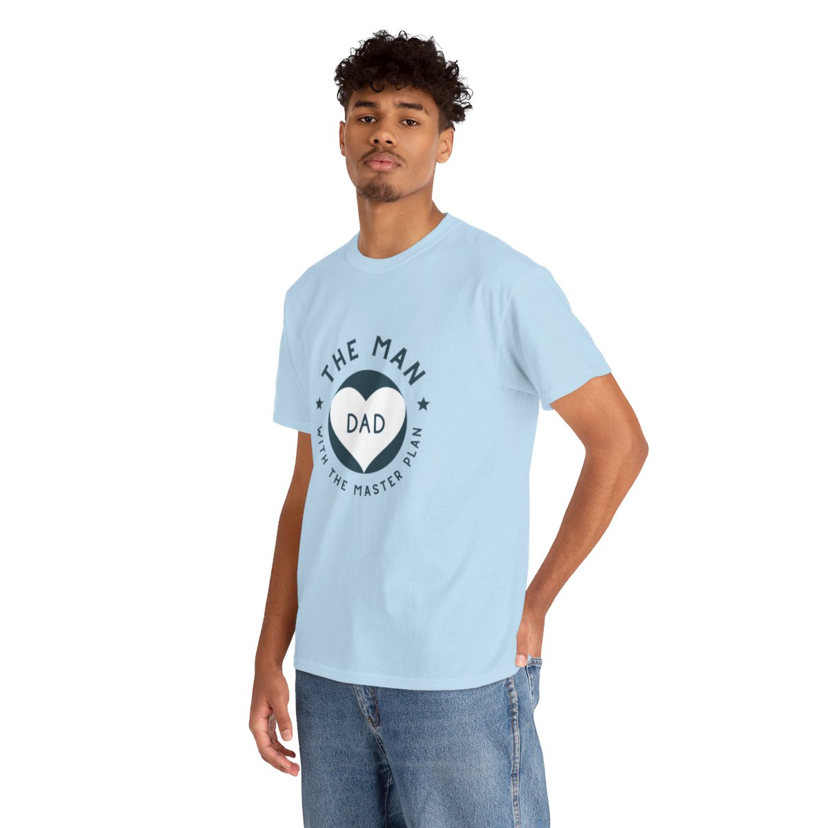 Dad: The Man with The Master Plan: Unisex Heavy Cotton Tee - Image 122