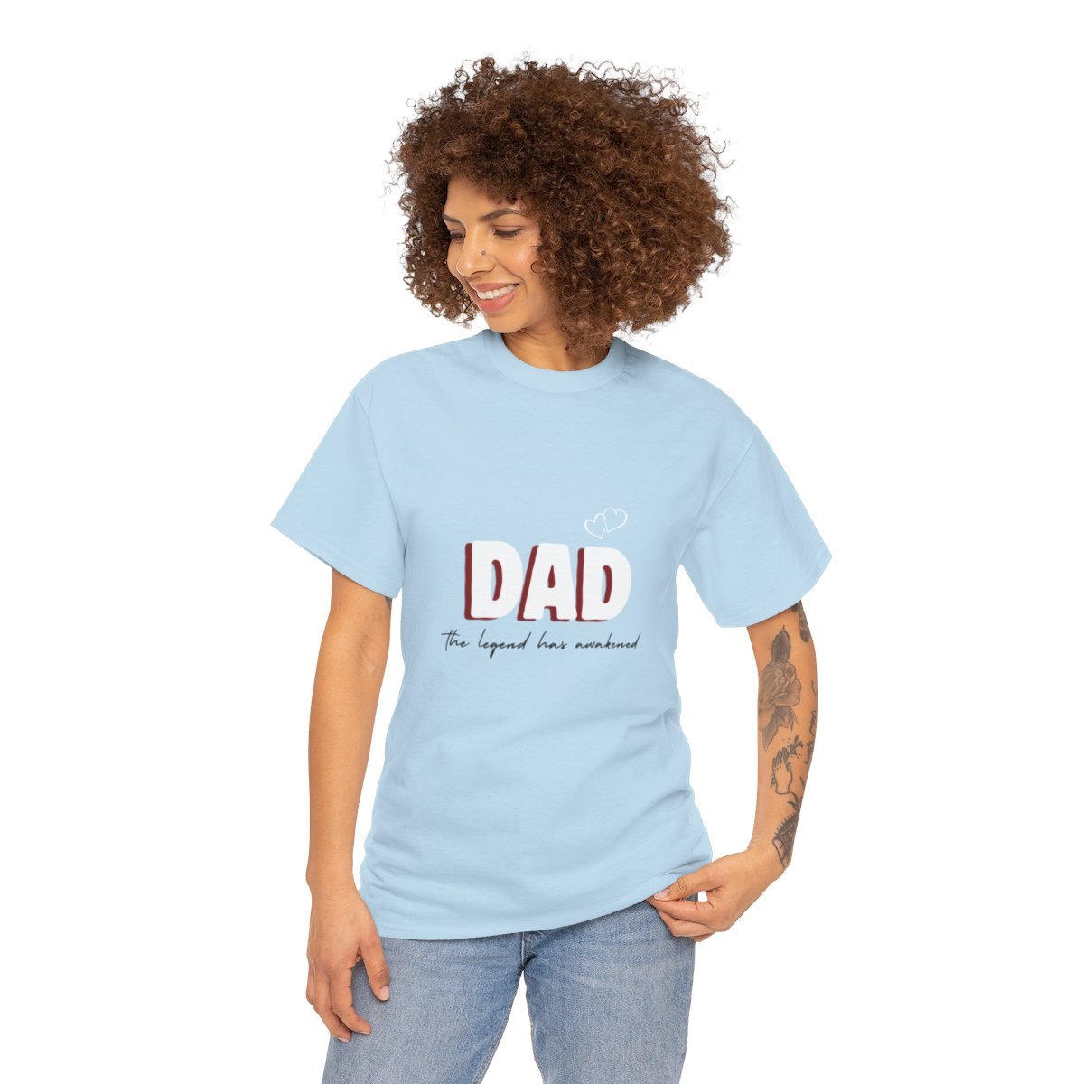 Dad: The Legend Has Awakened: Unisex Heavy Cotton Tee - Image 92