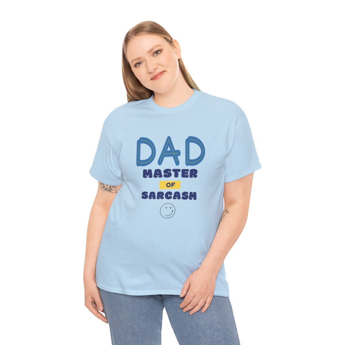 Dad: Master of Sarcasm: Unisex Heavy Cotton Tee - Image 120