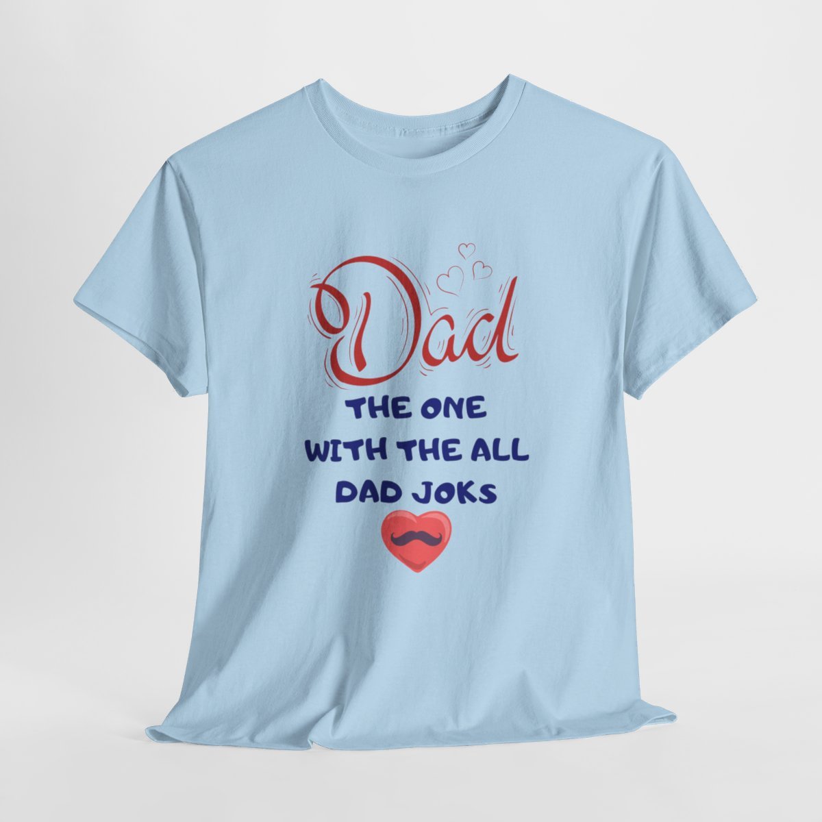 Dad: The One With The All Dad Jokes: Unisex Heavy Cotton Tee - Image 7
