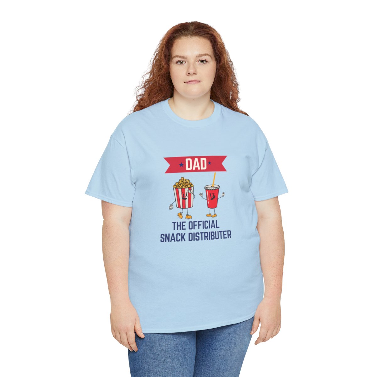 Dad: The Official Snack Distributor: Unisex Heavy Cotton Tee - Image 96