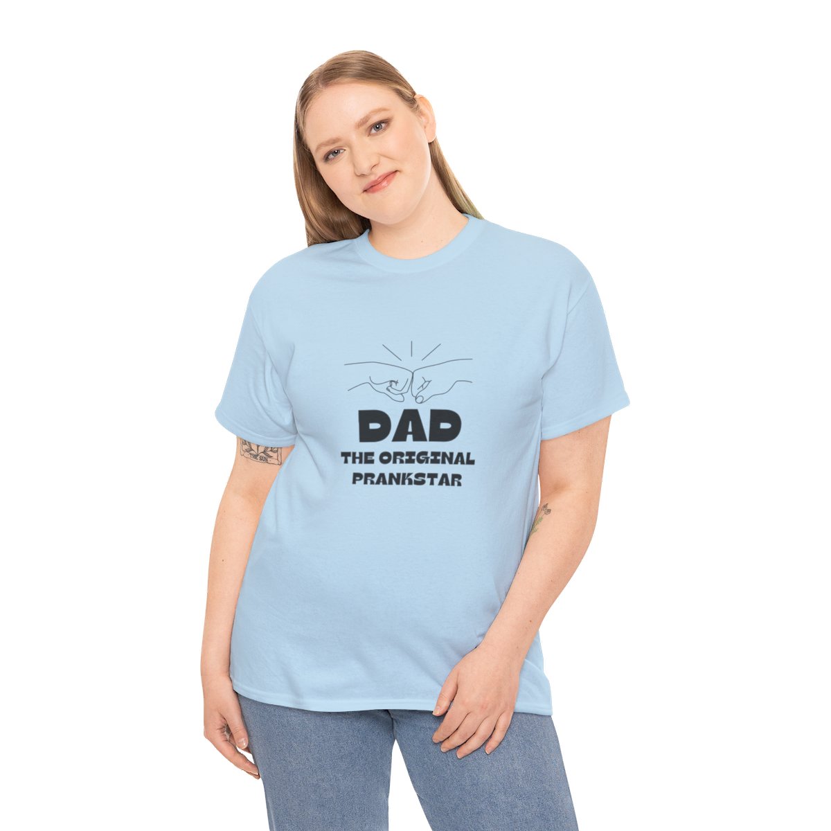 Dad: The Original Prank-star: Unisex Heavy Cotton Tee - Image 93