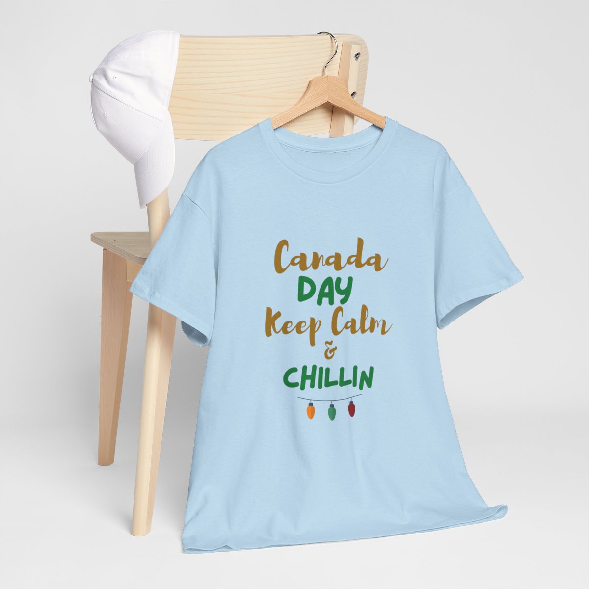Canada Day, Keep Calm & Chillin: Unisex Heavy Cotton Tee - Image 144