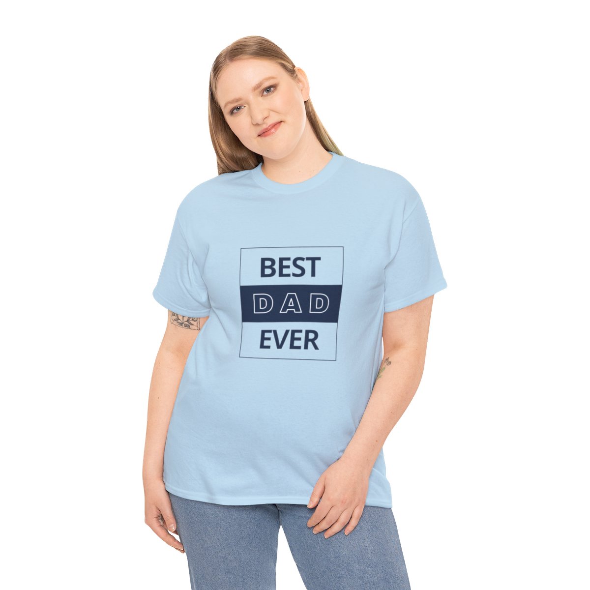 Best Dad Ever: Unisex Heavy Cotton Tee - Image 12