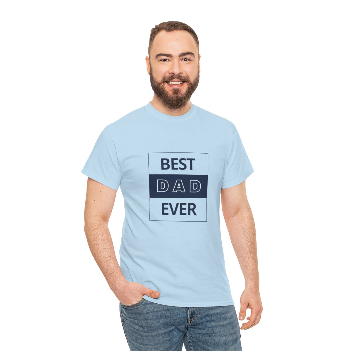 Best Dad Ever: Unisex Heavy Cotton Tee - Image 13