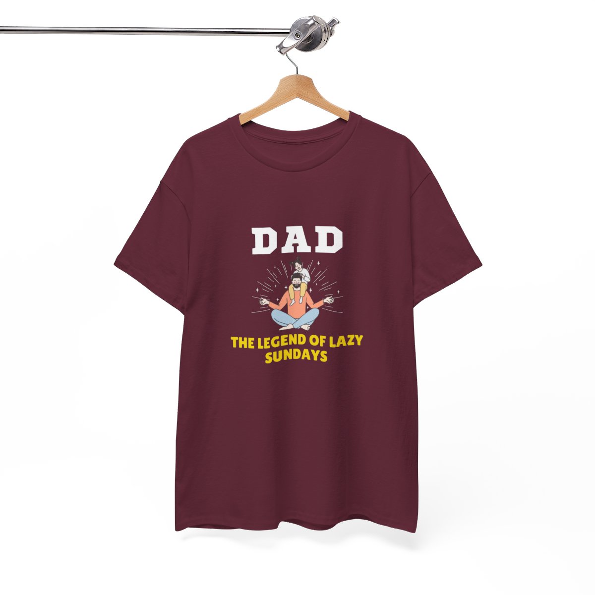Dad: The Legend of Lazy Sundays: Unisex Heavy Cotton Tee - Image 62