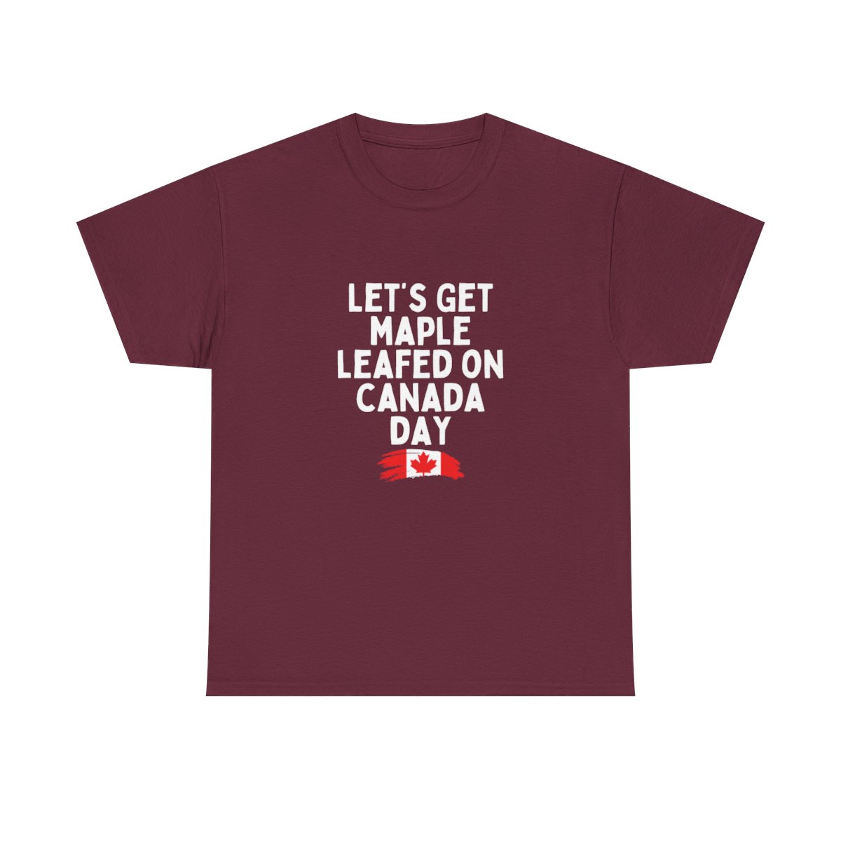 Let's Get Maple Leaf On Canada Day: Unisex Heavy Cotton Tee - Image 83