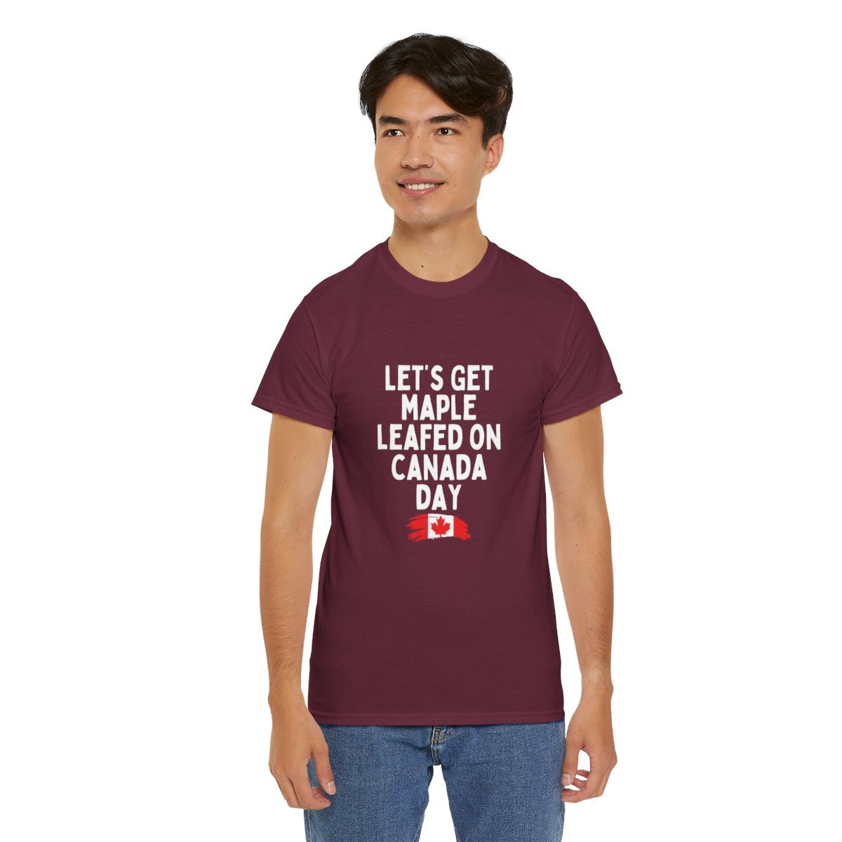Let's Get Maple Leaf On Canada Day: Unisex Heavy Cotton Tee - Image 102