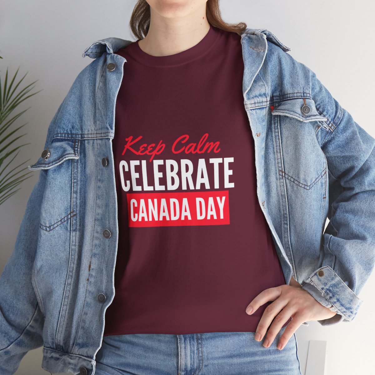 Keep Calm: Celebrate Canada Day: Unisex Heavy Cotton Tee - Image 23