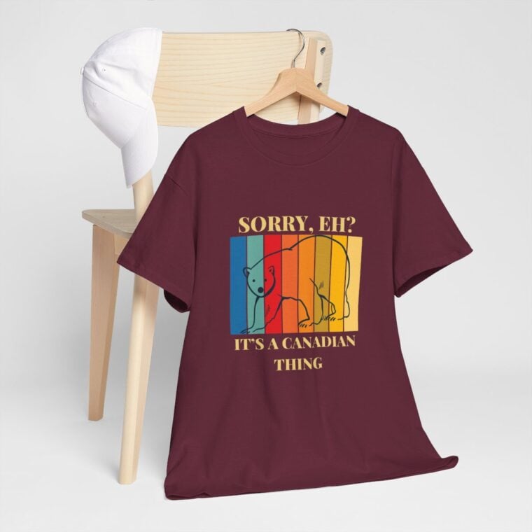 Sorry Eh? It's A Canadian Thing: Unisex Heavy Cotton Tee