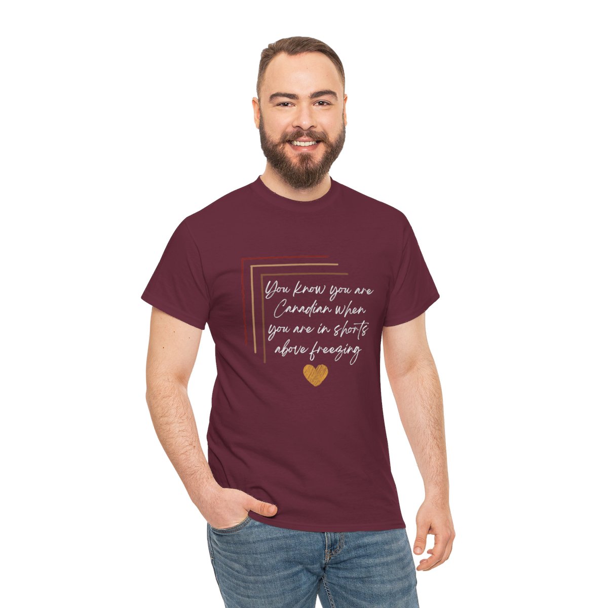 You Know Your Are Canadian: Unisex Heavy Cotton Tee 68 You Know Your Are Canadian: Unisex Heavy Cotton Tee - Image 68