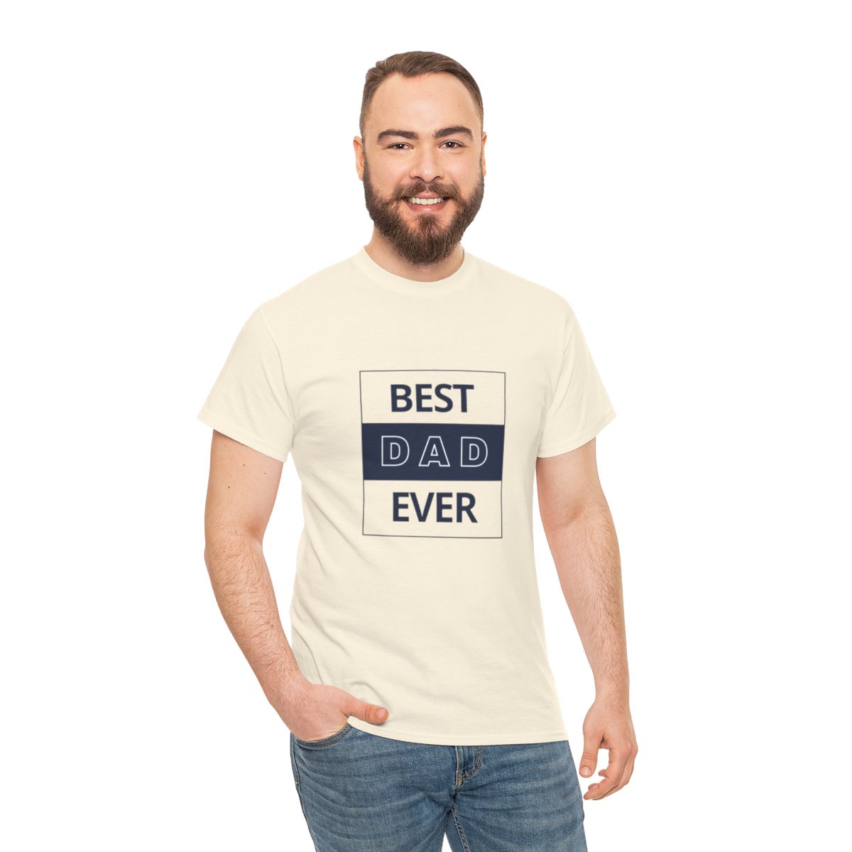 Best Dad Ever: Unisex Heavy Cotton Tee - Image 121