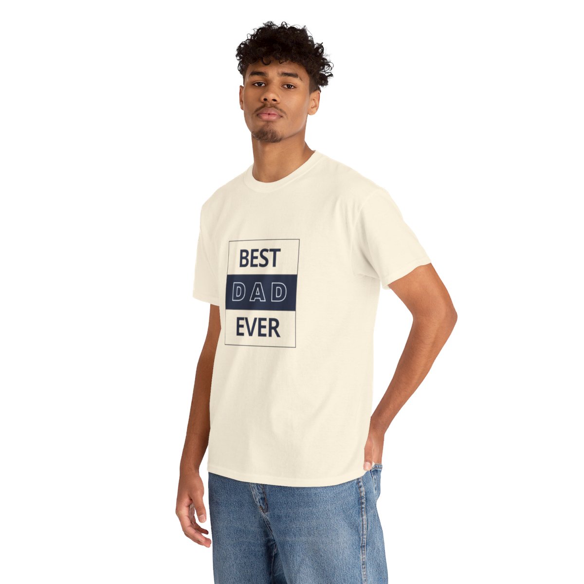 Best Dad Ever: Unisex Heavy Cotton Tee - Image 122