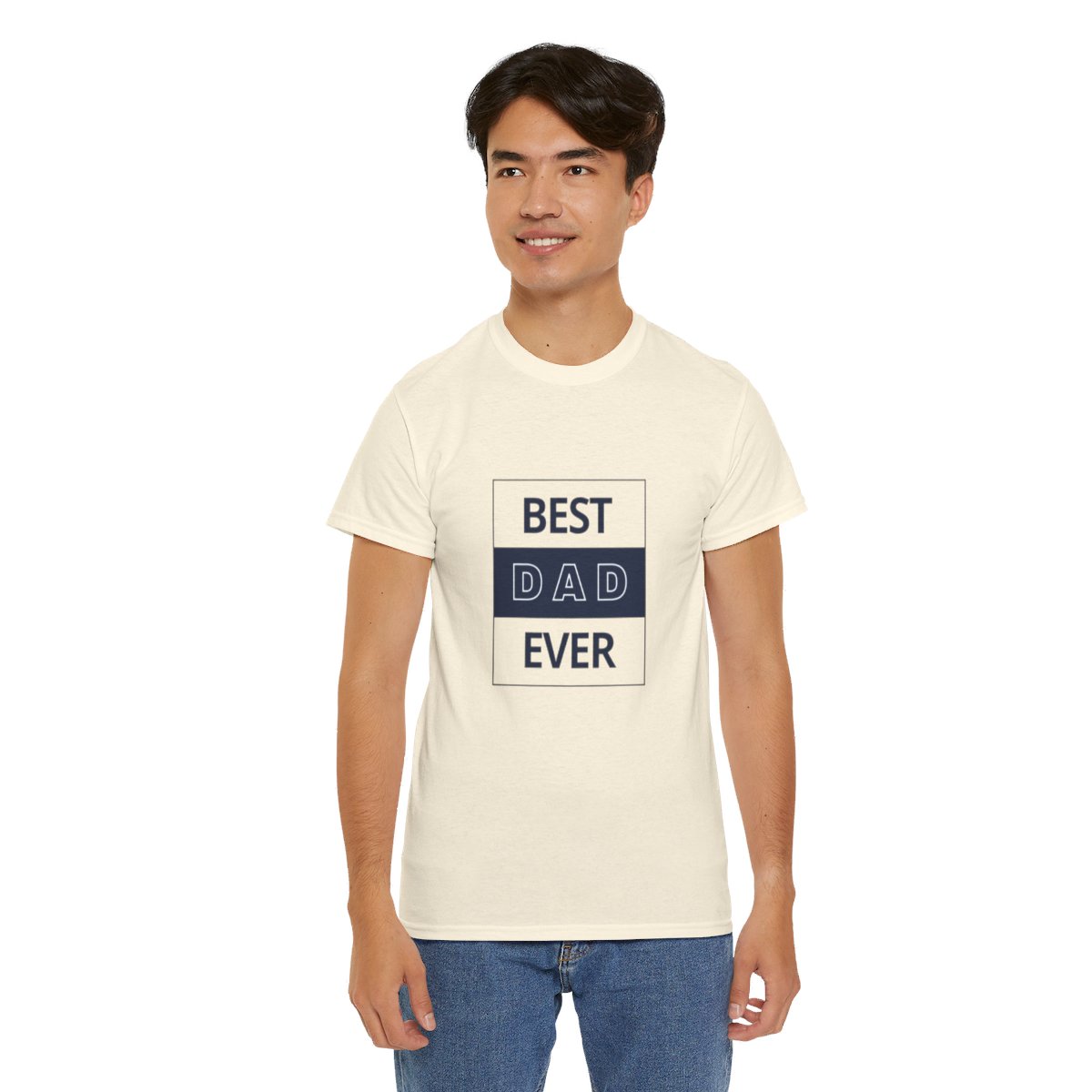 Best Dad Ever: Unisex Heavy Cotton Tee - Image 129