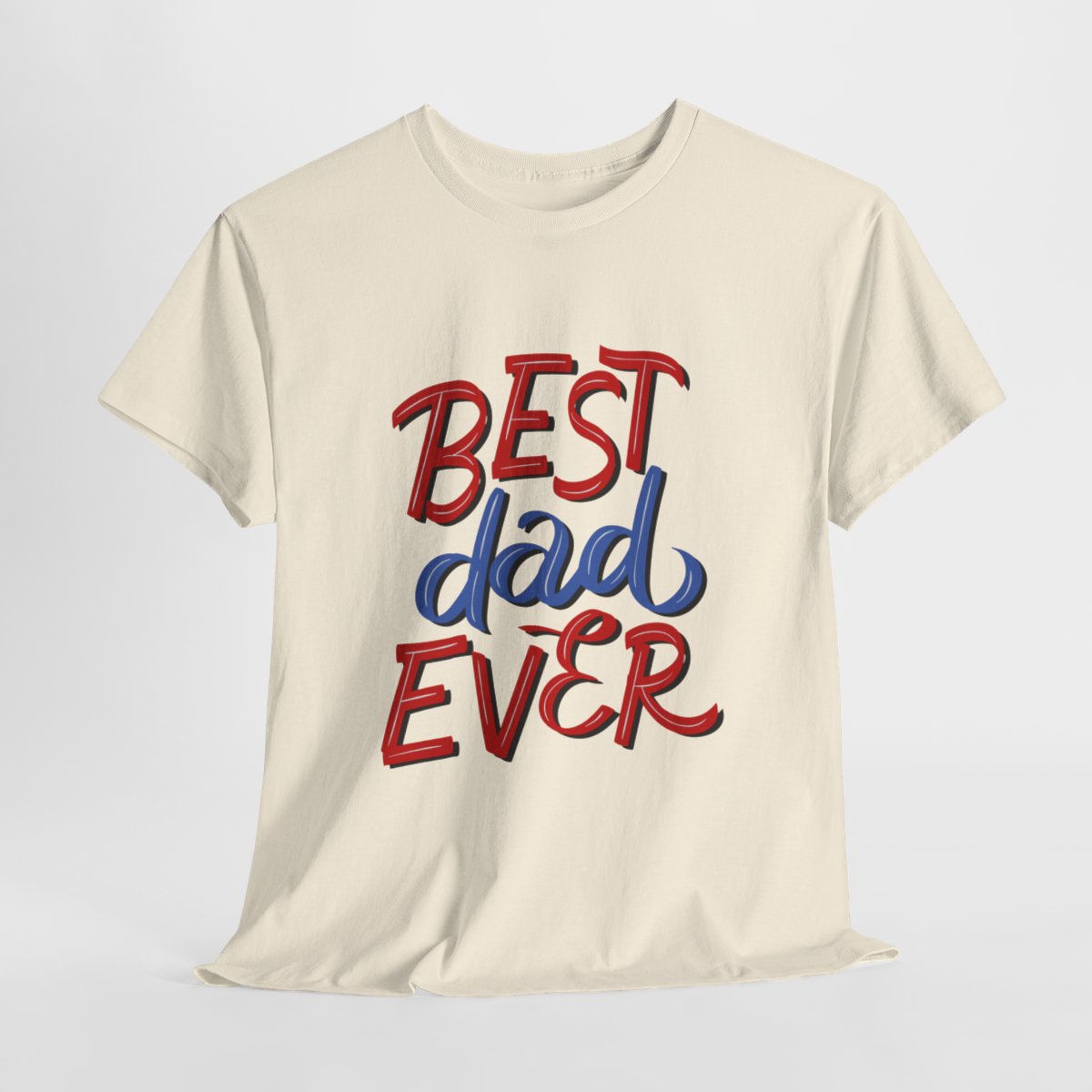 Best Dad Ever: Unisex Heavy Cotton Tee - Image 88