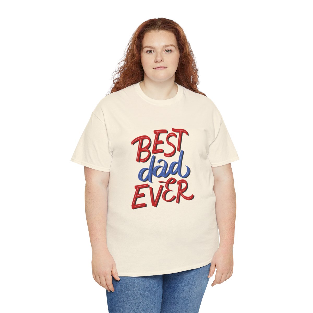 Best Dad Ever: Unisex Heavy Cotton Tee - Image 96