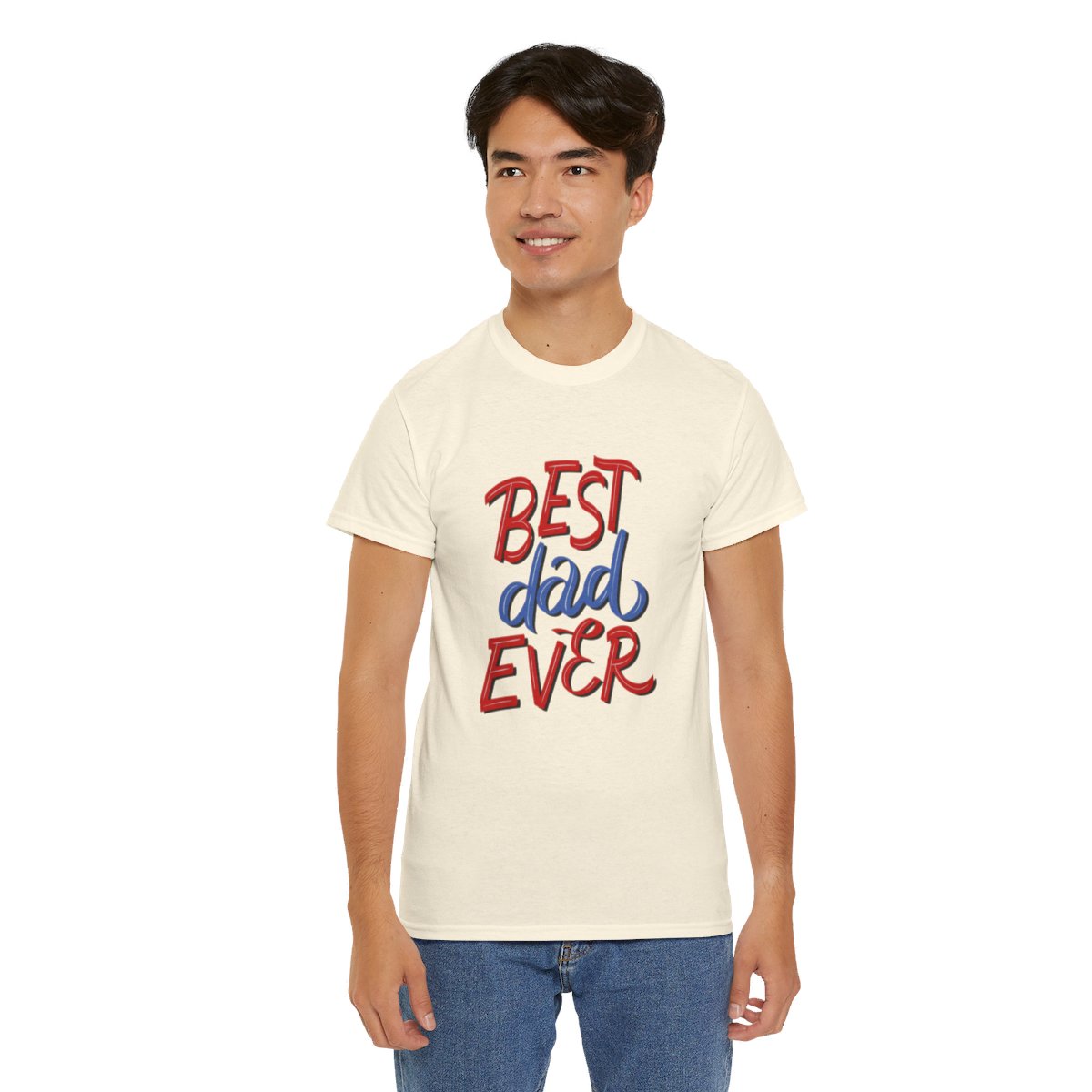 Best Dad Ever: Unisex Heavy Cotton Tee - Image 102
