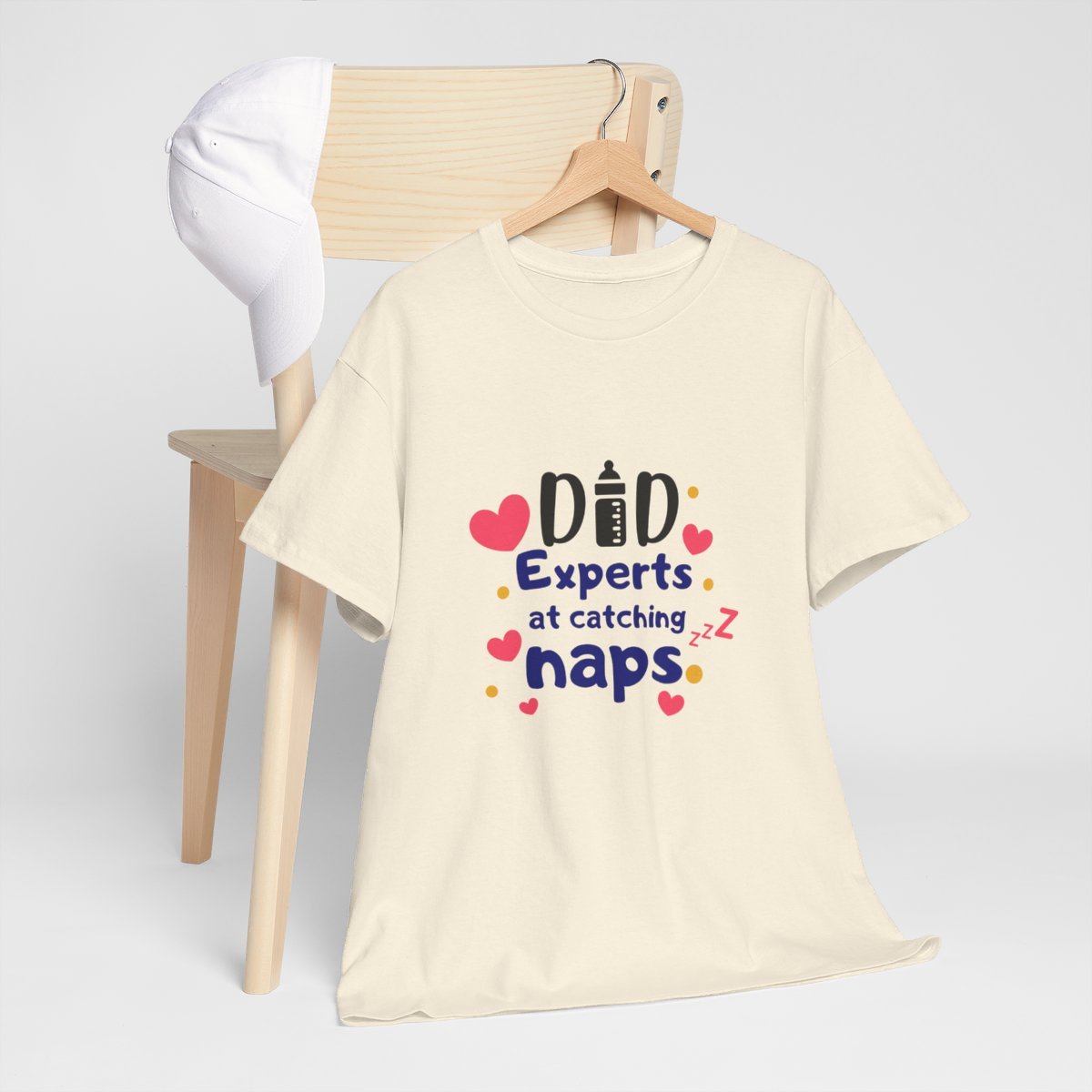 Dad: Experts at Catching Naps: Unisex Heavy Cotton Tee - Image 90