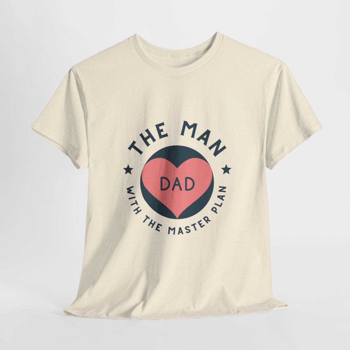 Dad: The Man with The Master Plan: Unisex Heavy Cotton Tee - Image 55