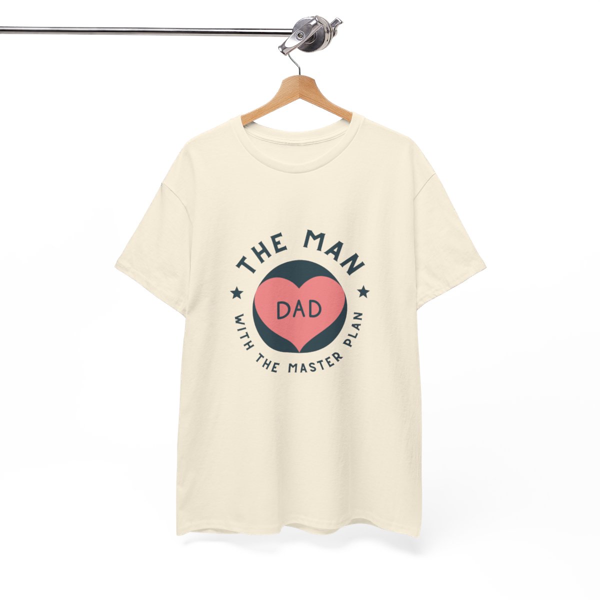 Dad: The Man with The Master Plan: Unisex Heavy Cotton Tee - Image 61