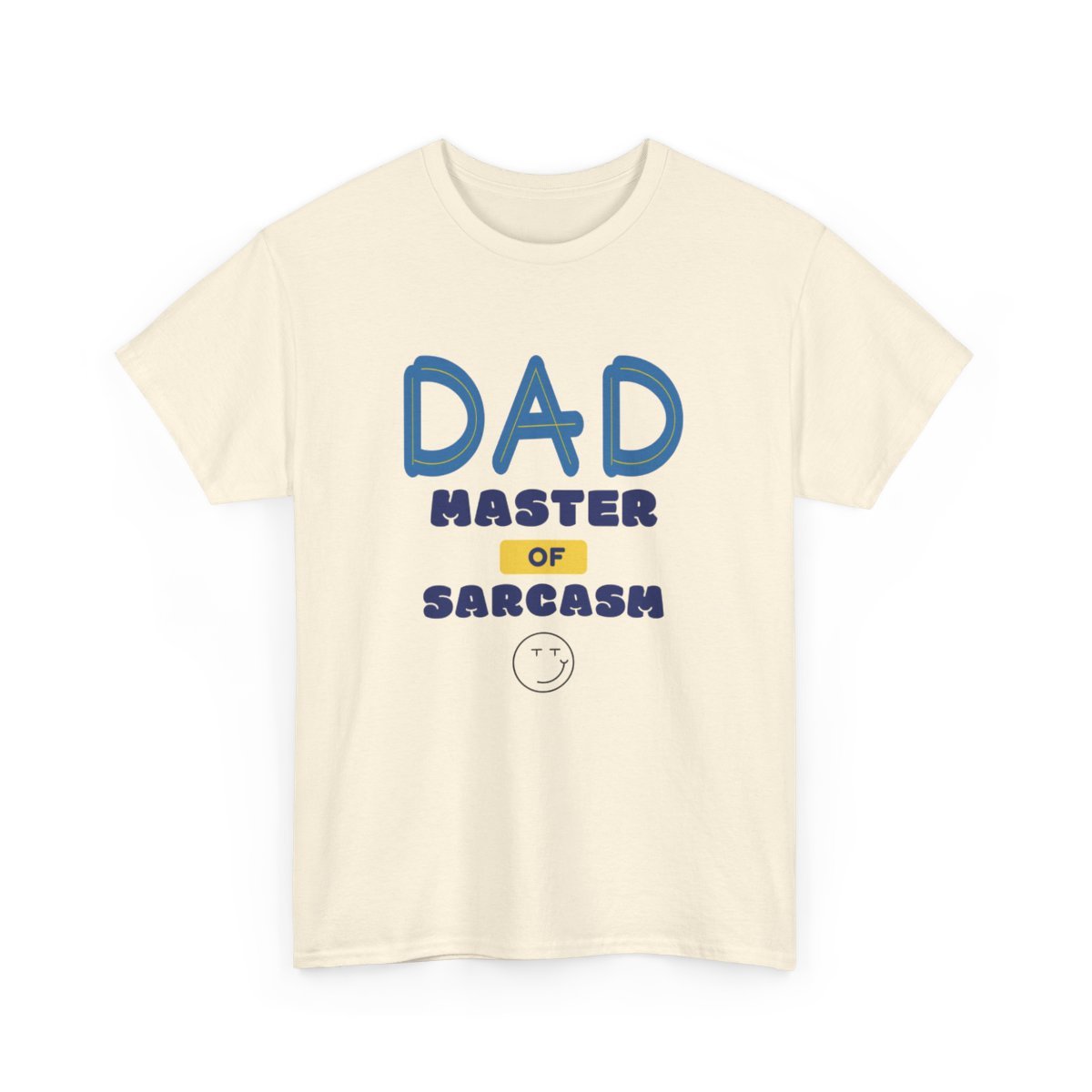 Dad: Master of Sarcasm: Unisex Heavy Cotton Tee - Image 4