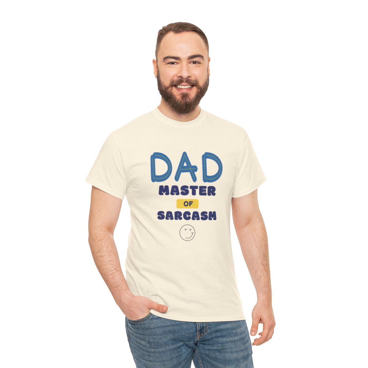Dad: Master of Sarcasm: Unisex Heavy Cotton Tee - Image 13