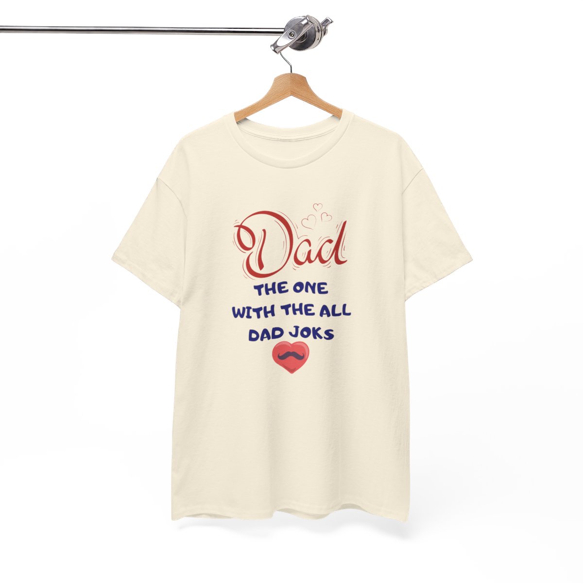 Dad: The One With The All Dad Jokes: Unisex Heavy Cotton Tee - Image 89