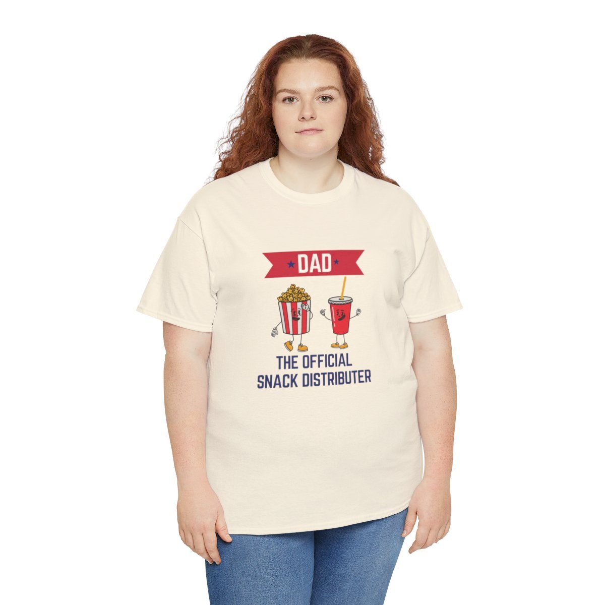 Dad: The Official Snack Distributor: Unisex Heavy Cotton Tee - Image 15