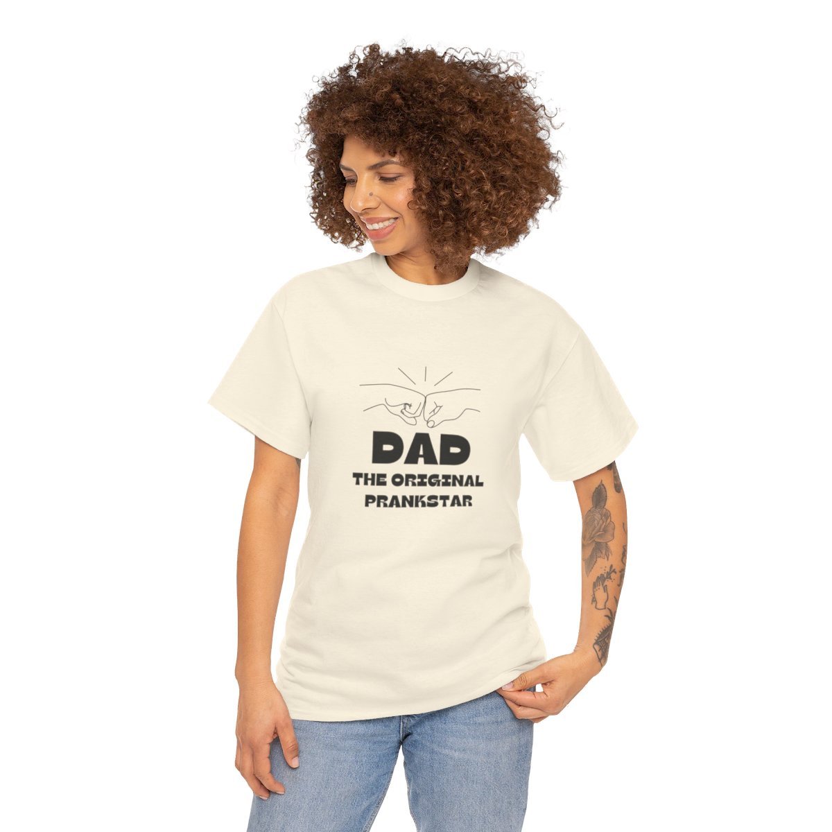 Dad: The Original Prank-star: Unisex Heavy Cotton Tee - Image 11