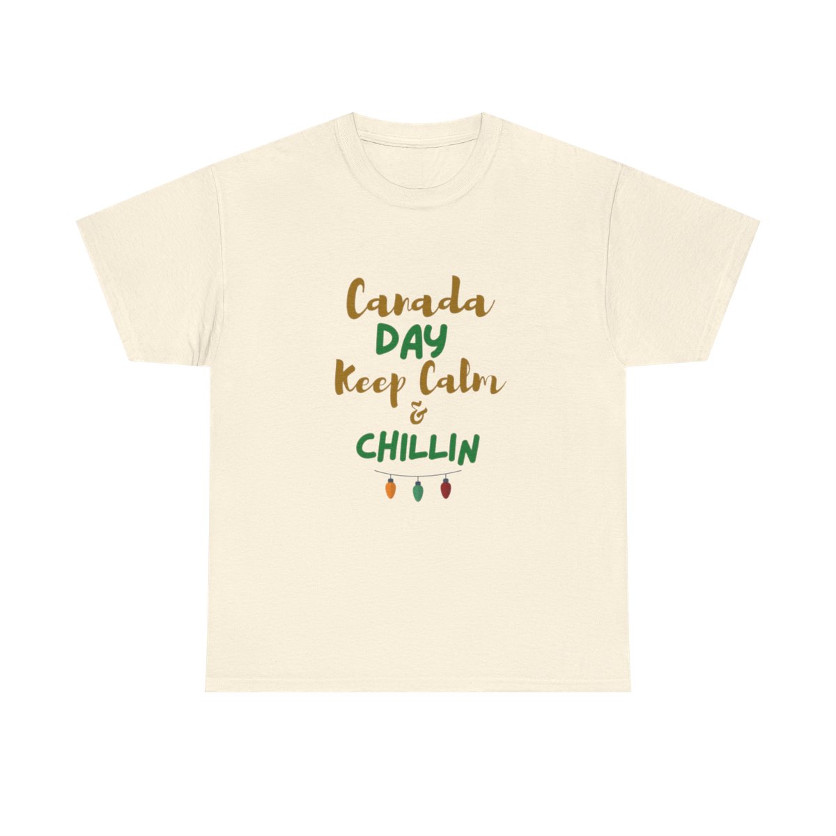 Canada Day, Keep Calm & Chillin: Unisex Heavy Cotton Tee - Image 110
