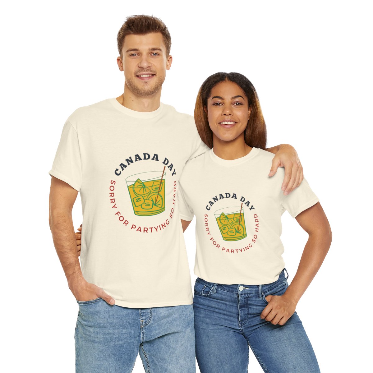 Canada Day: Sorry for Partying So Hard: Unisex Heavy Cotton Tee 132 Canada Day: Sorry for Partying So Hard: Unisex Heavy Cotton Tee - Image 132