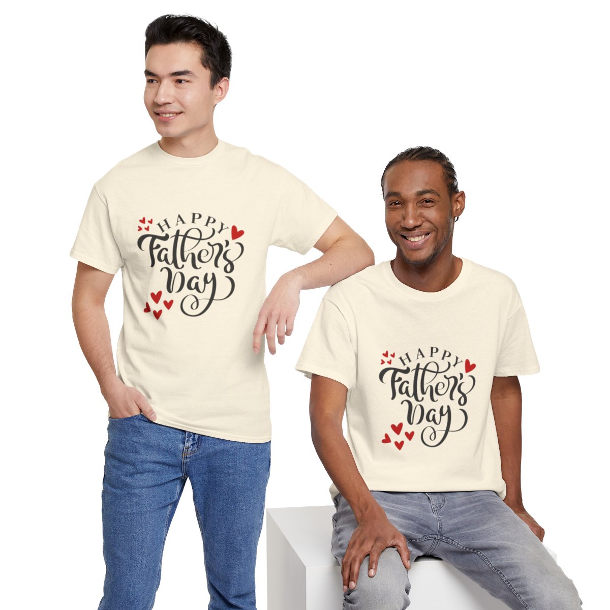 Happy Father's Day: Unisex Heavy Cotton Tee 26 Happy Father's Day: Unisex Heavy Cotton Tee - Image 26