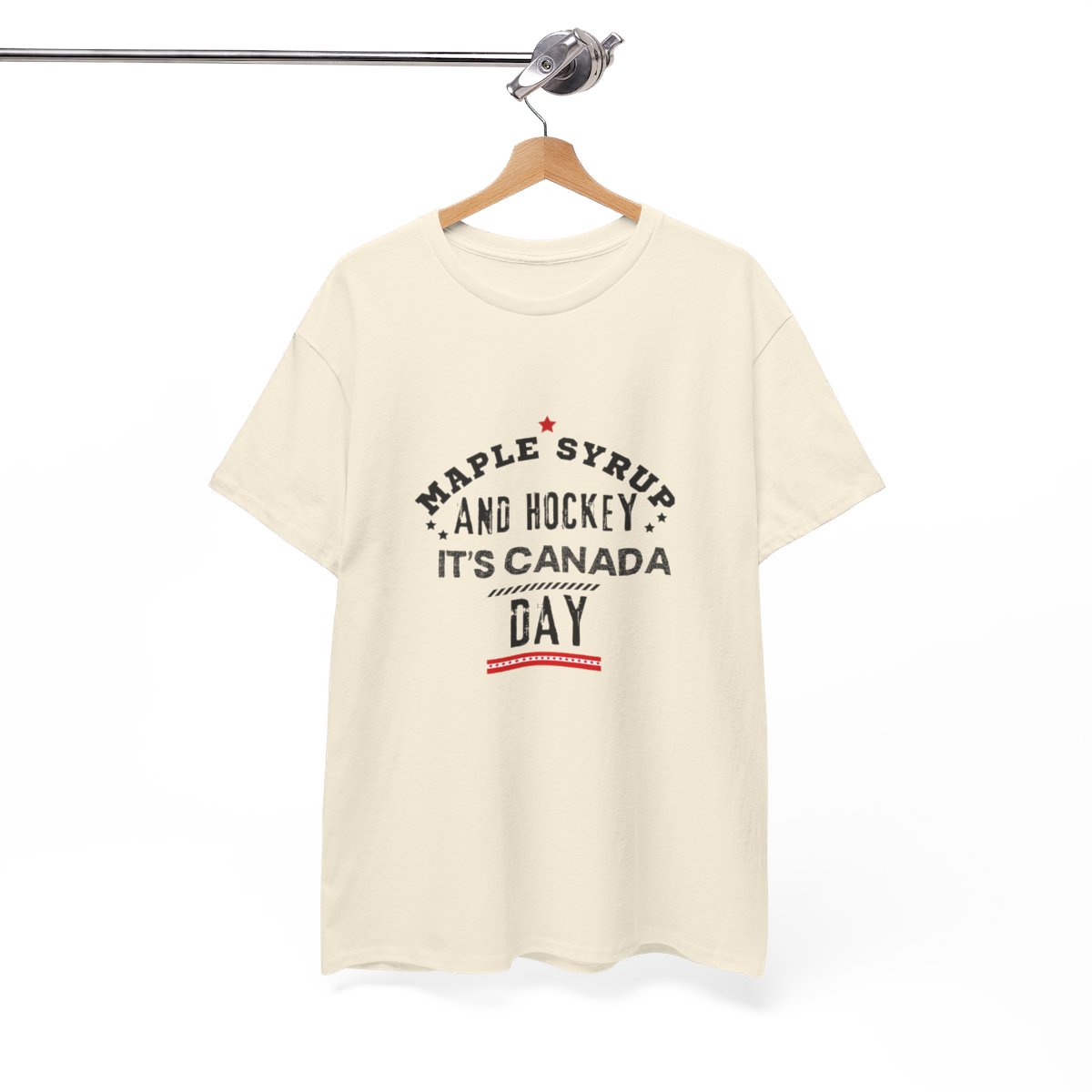 Maple Syrup & Hockey, It's Canada Day: Unisex Heavy Cotton Tee 89 Maple Syrup & Hockey, It's Canada Day: Unisex Heavy Cotton Tee - Image 89