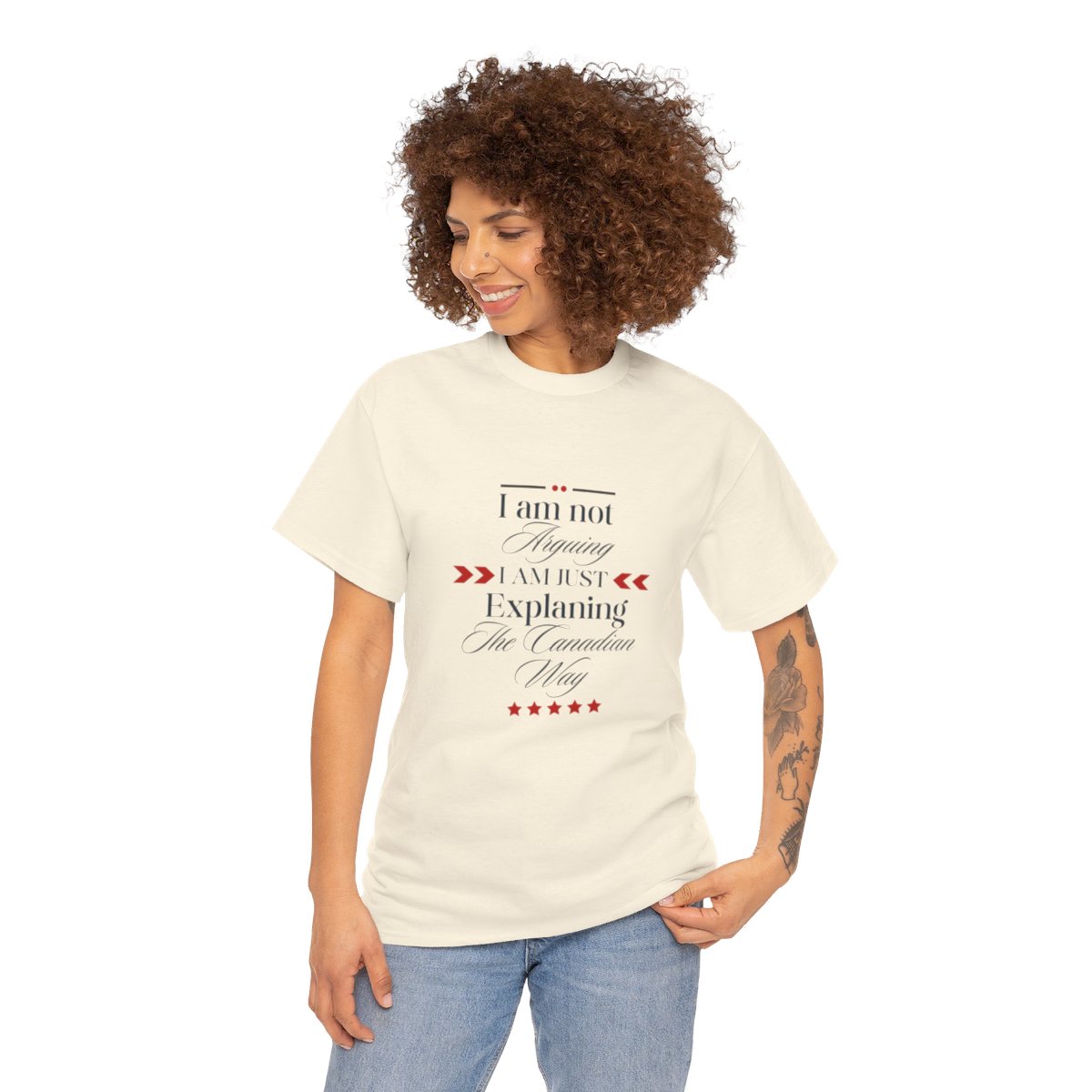I am Not Arguing I am Just Explaining The Canadian Way: Unisex Heavy Cotton Tee - Image 11
