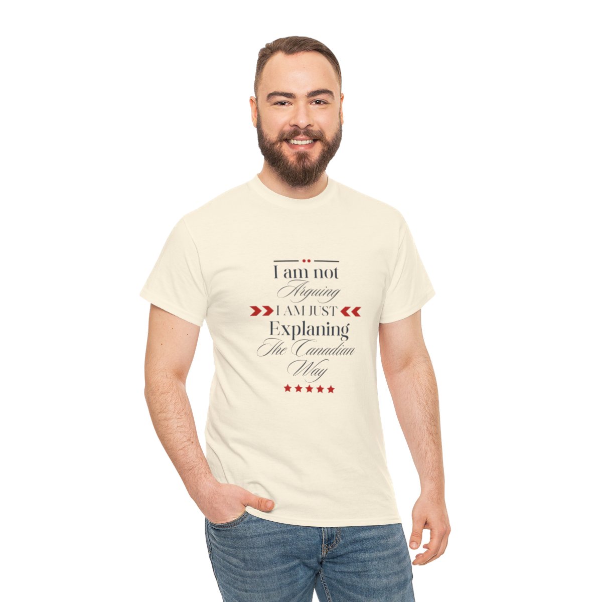I am Not Arguing I am Just Explaining The Canadian Way: Unisex Heavy Cotton Tee - Image 13