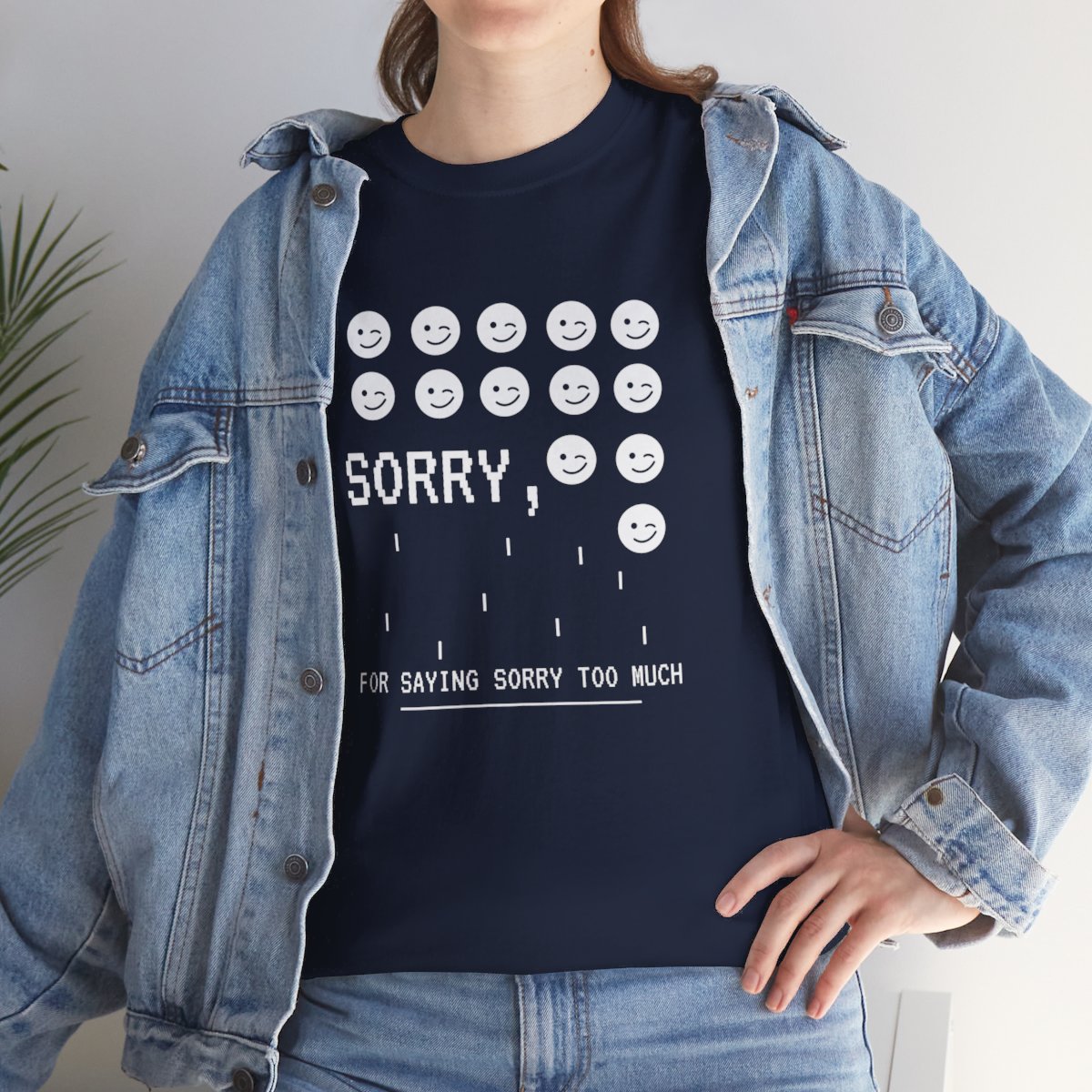 Sorry For Saying Sorry Too Much: Unisex Heavy Cotton Tee 185 Sorry For Saying Sorry Too Much: Unisex Heavy Cotton Tee - Image 185