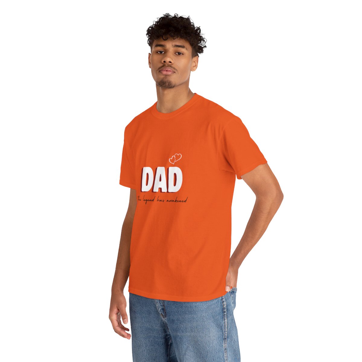 Dad: The Legend Has Awakened: Unisex Heavy Cotton Tee - Image 14